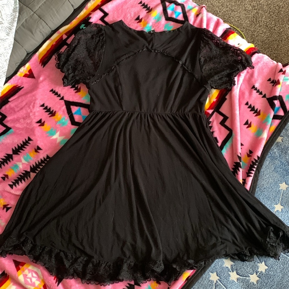 Hottopic Black Mini Dress - Picture 2 of 2